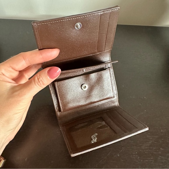 Leather Wallet / Card Case Tan Brown “Snakeskin” Effect NEW - Picture 4 of 4